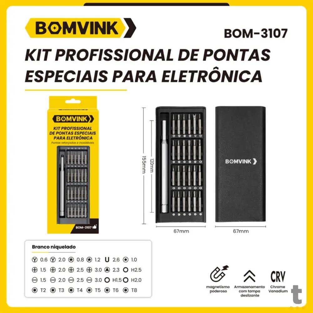 Jogo de Chaves de Fenda Bomvink 24 em 1 - BOM-3107 Truedata